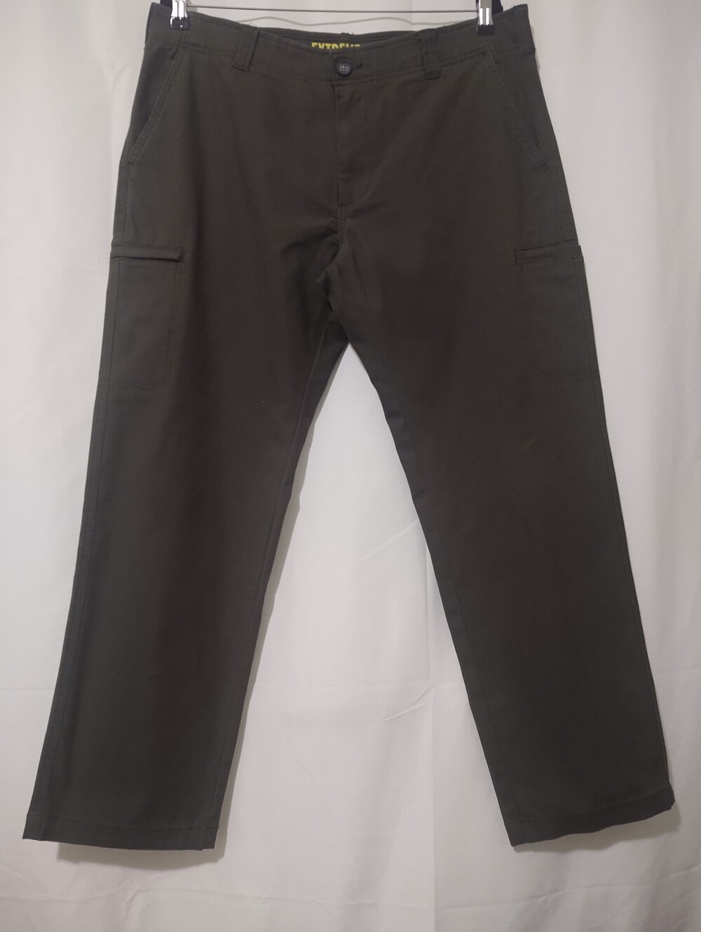 Lee Extreme Comfort Stretch Straight Fit Utility Casual Pants Mens 36X30 Olive